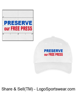 Structured twill cap PRESERVE our FREE PRESS Design Zoom