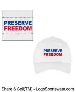 Structured Twill Cap - Preserve Freedom Design Zoom
